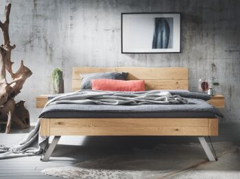 Systembett Nr2 Wildeiche Massiv natur