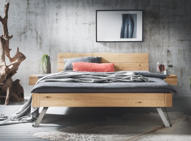 Systembett Nr2 Wildeiche Massiv natur