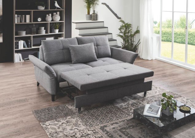 NightDay Typ 2214 Bett.E AL Nr. 1 Portofino grau SG 11 Fuss Typ 1 Metall schwarz matt 1