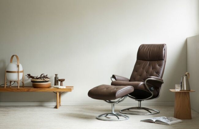 Stressless Metro high Original Pal Espresso chrome wide2 VideoTeaser